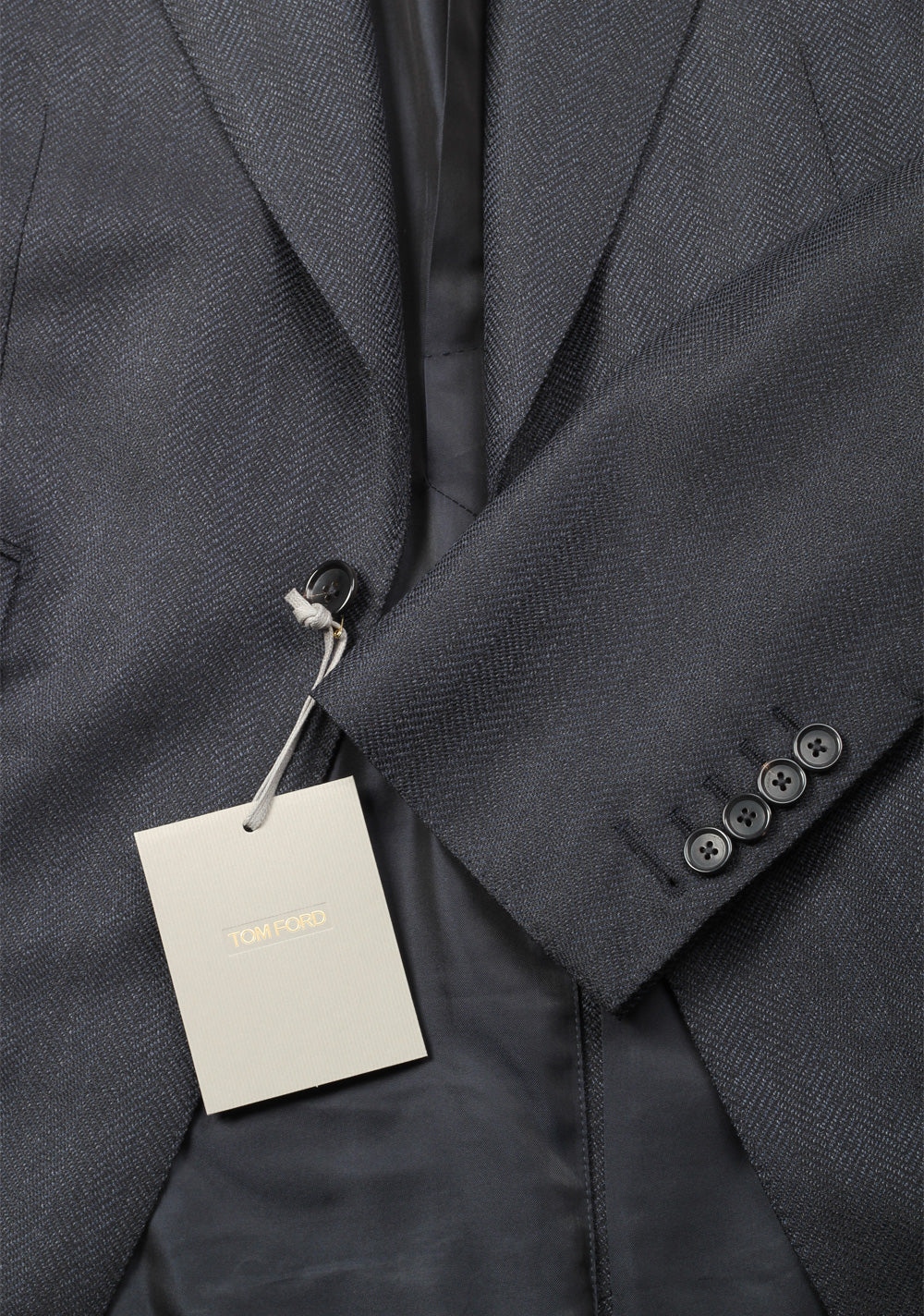TOM FORD Shelton Blueish Gray Suit Size 48 / 38R U.S. In Mohair Wool