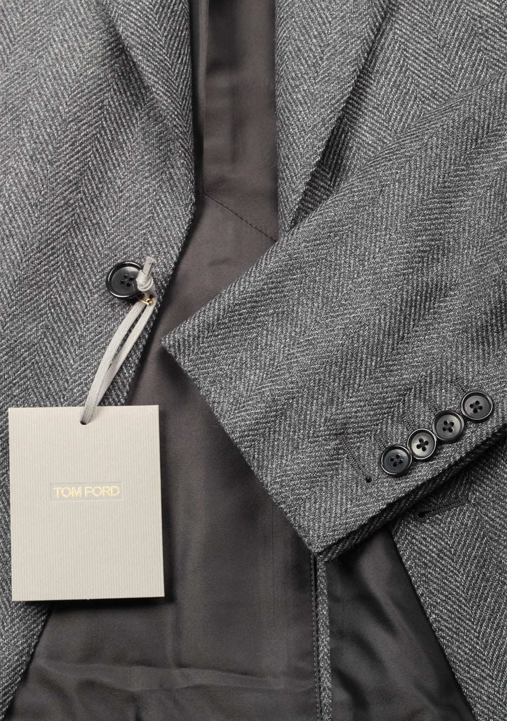 TOM FORD Shelton Gray Suit Size 48 / 38R U.S. In Wool