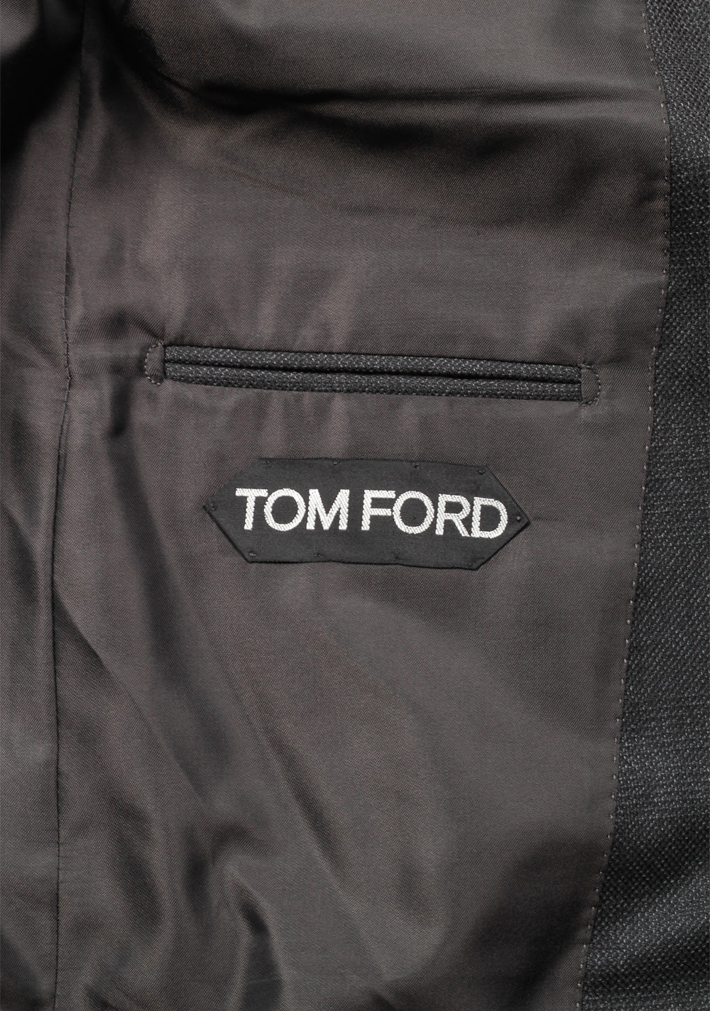 TOM FORD Shelton Checked Gray Suit Size 48 / 38R U.S. In Wool Silk
