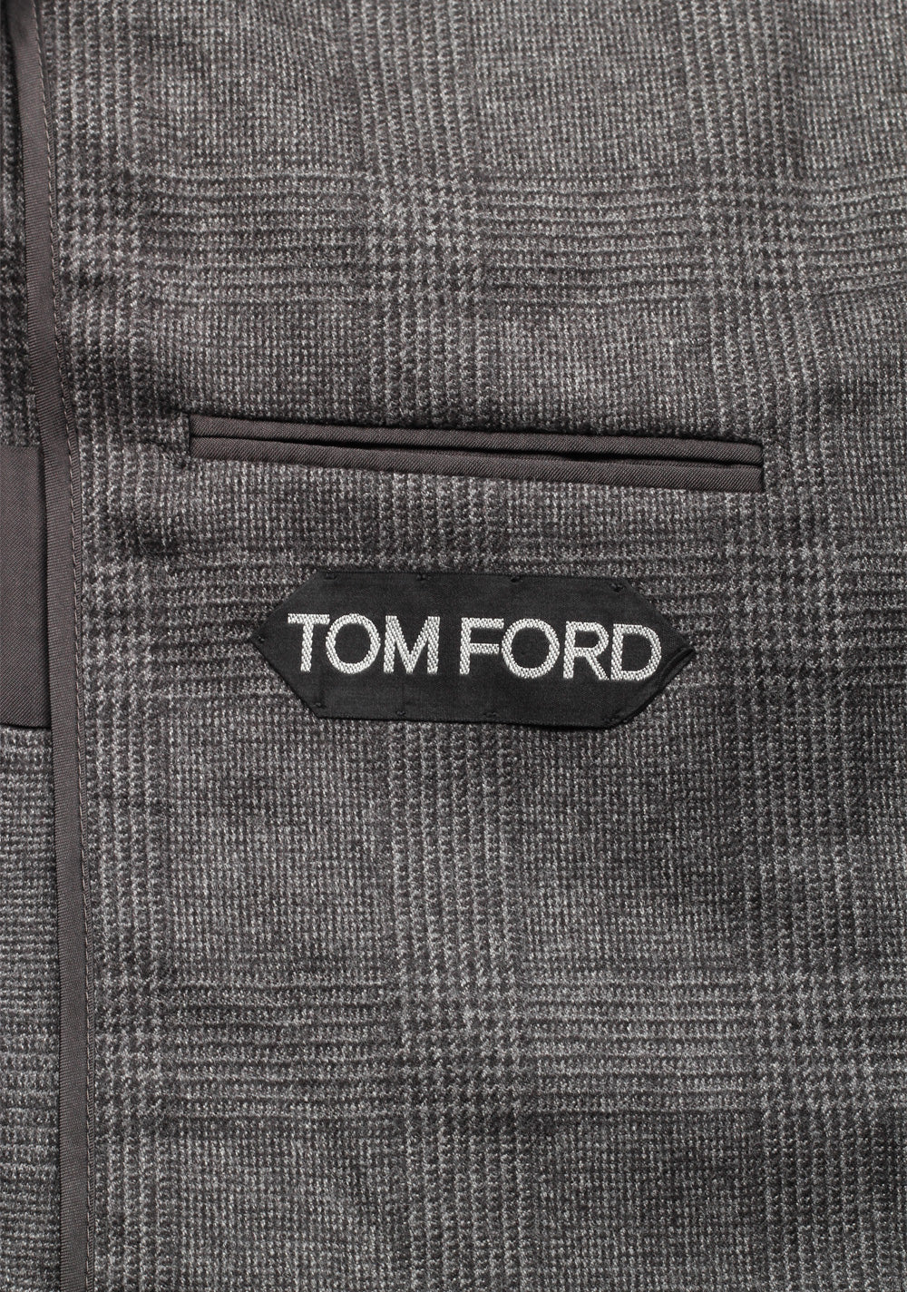 TOM FORD Shelton Checked Gray Sport Coat Size 48 / 38R U.S. In Wool
