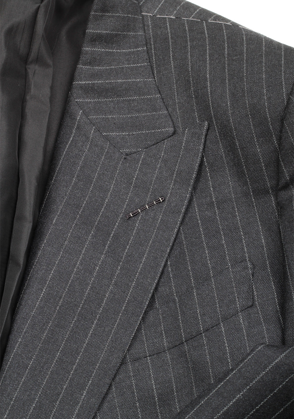 TOM FORD Shelton Double Breasted Striped Gray Sport Coat Size 48 / 38R U.S. In Wool