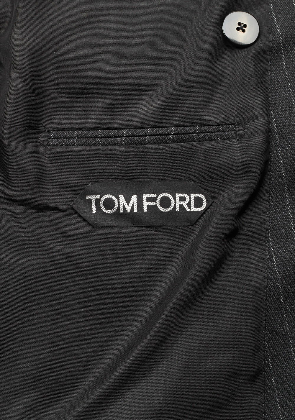 TOM FORD Shelton Double Breasted Striped Gray Sport Coat Size 48 / 38R U.S. In Wool