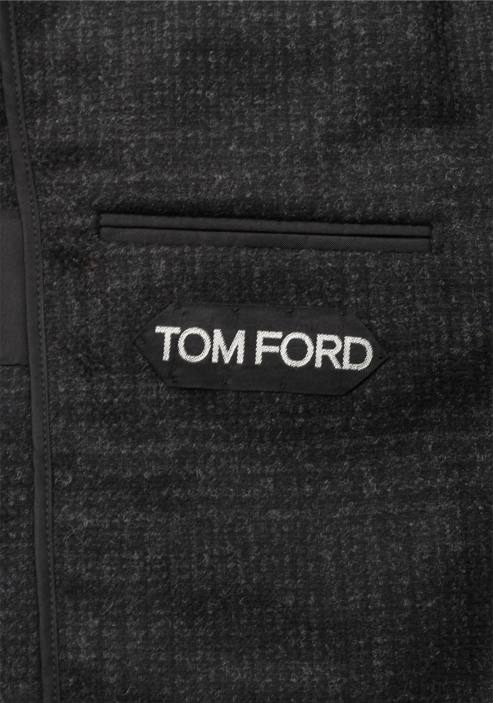 TOM FORD Shelton Checked Gray Sport Coat Size 48 / 38R U.S. In Wool
