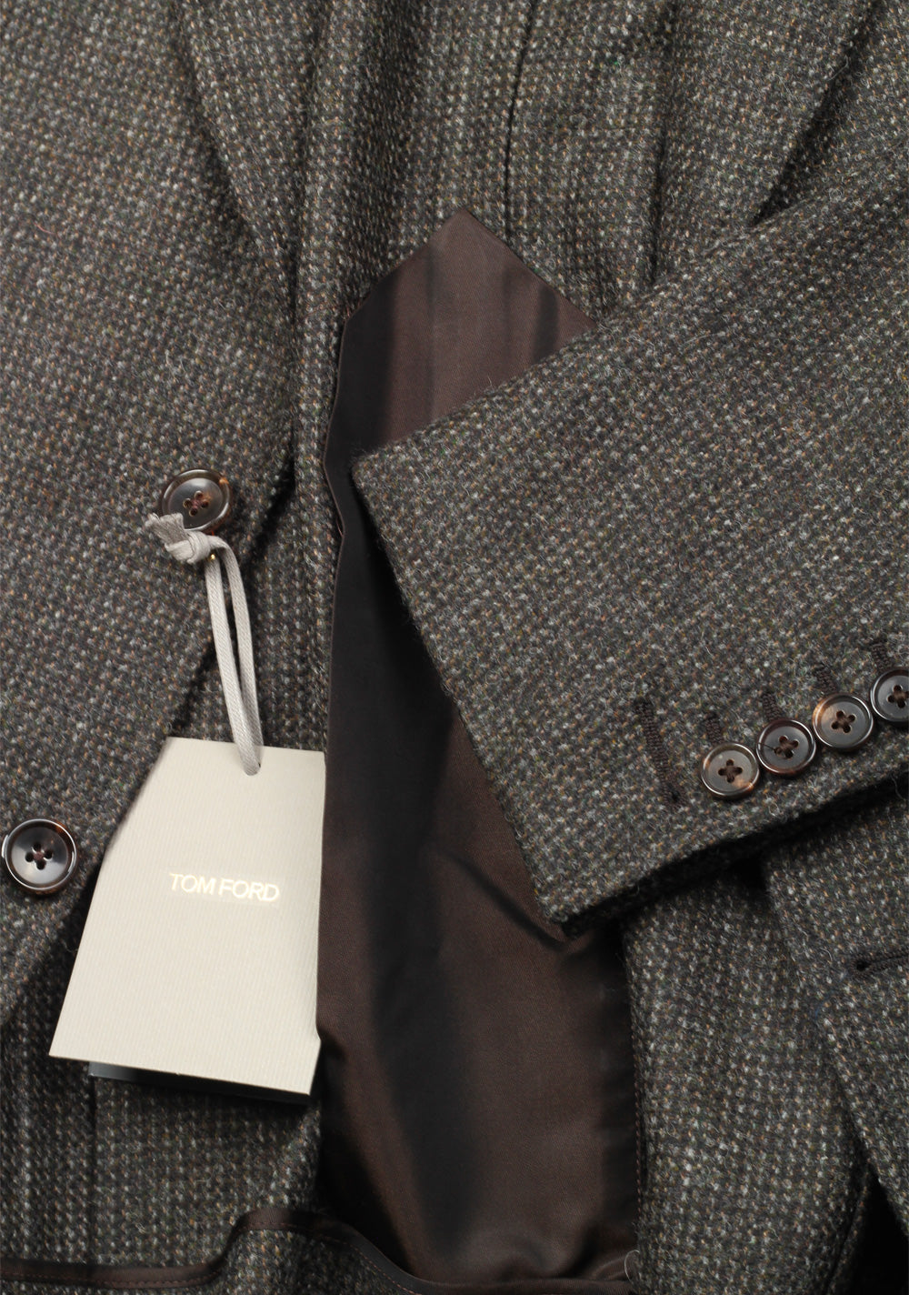 TOM FORD Shelton Brownish Gray Sport Coat Size 48 / 38R U.S. In Wool