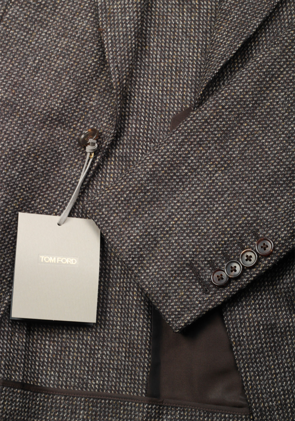 TOM FORD Shelton Brownish Gray Sport Coat Size 48 / 38R U.S. In Wool