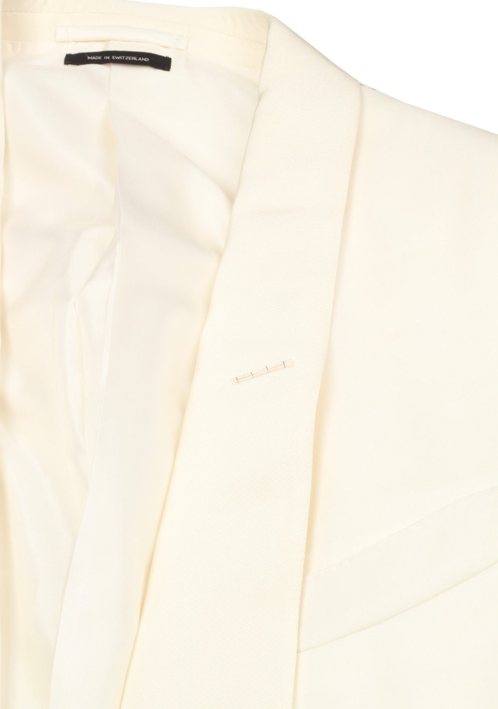 TOM FORD O'Connor Shawl Collar Ivory Sport Coat Tuxedo Dinner Jacket Size 50C / 40S U.S. Fit Y