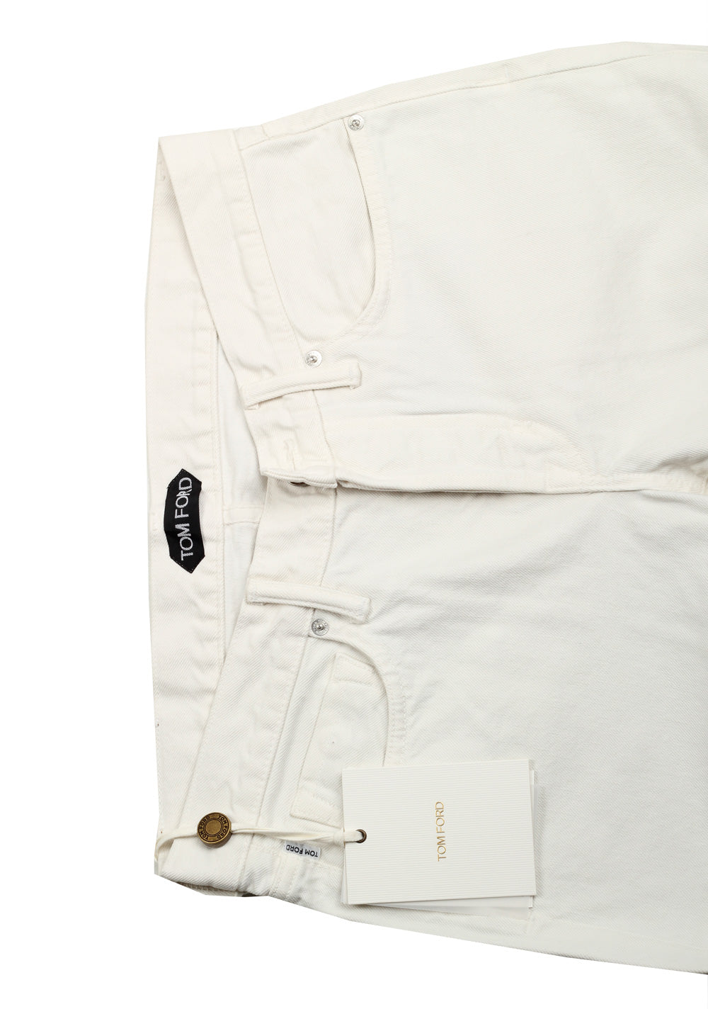 TOM FORD Slim Off White Jeans TFD001 Size 49 / 33 U.S.
