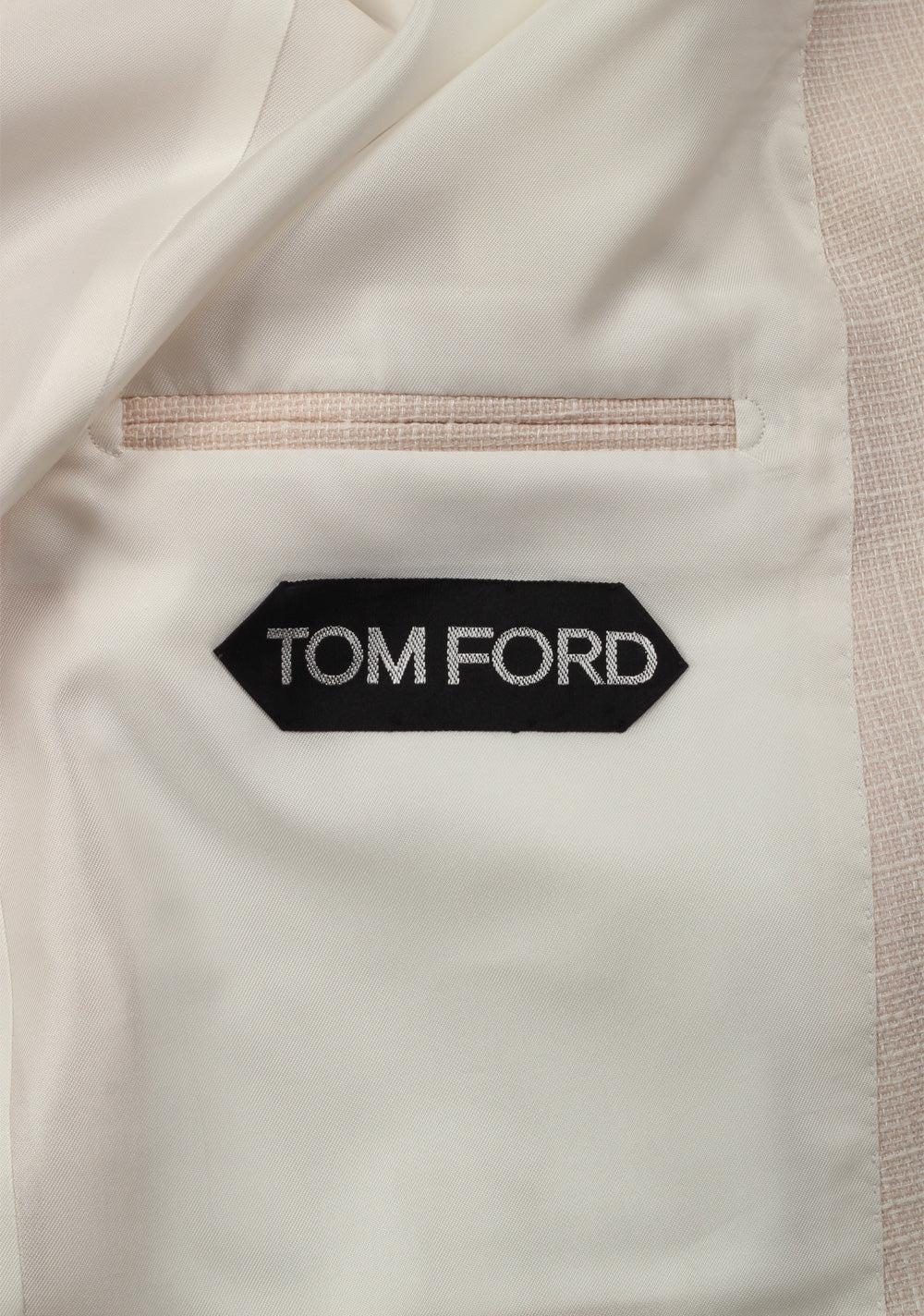 TOM FORD Shelton Off White Sport Coat Size 50 / 40R U.S. Wool Linen Mohair
