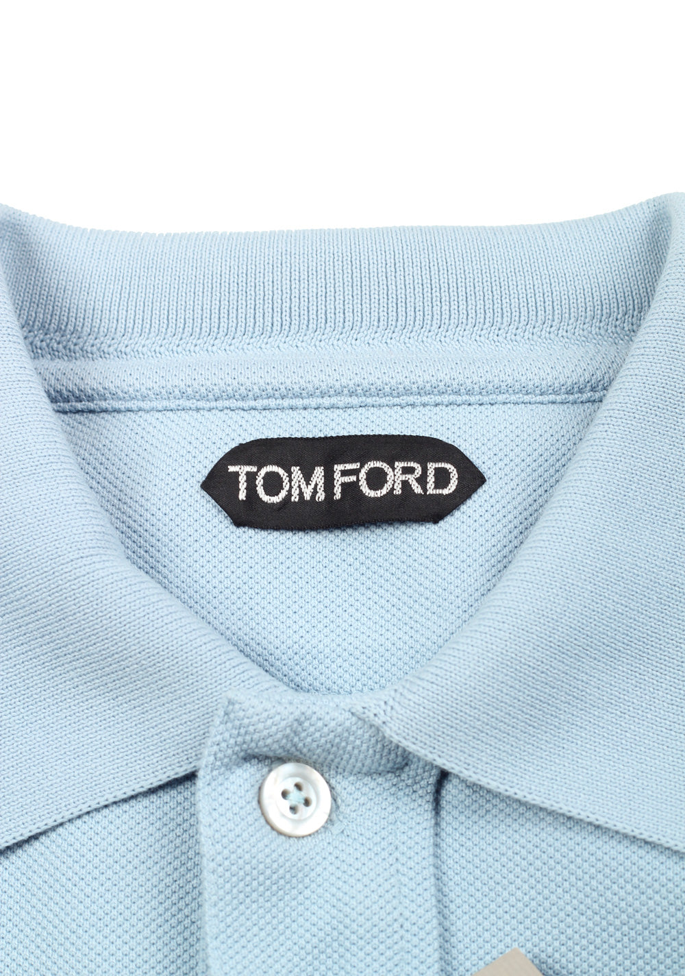 TOM FORD Blue Short Sleeve Polo Shirt Size 50 / 40R U.S.