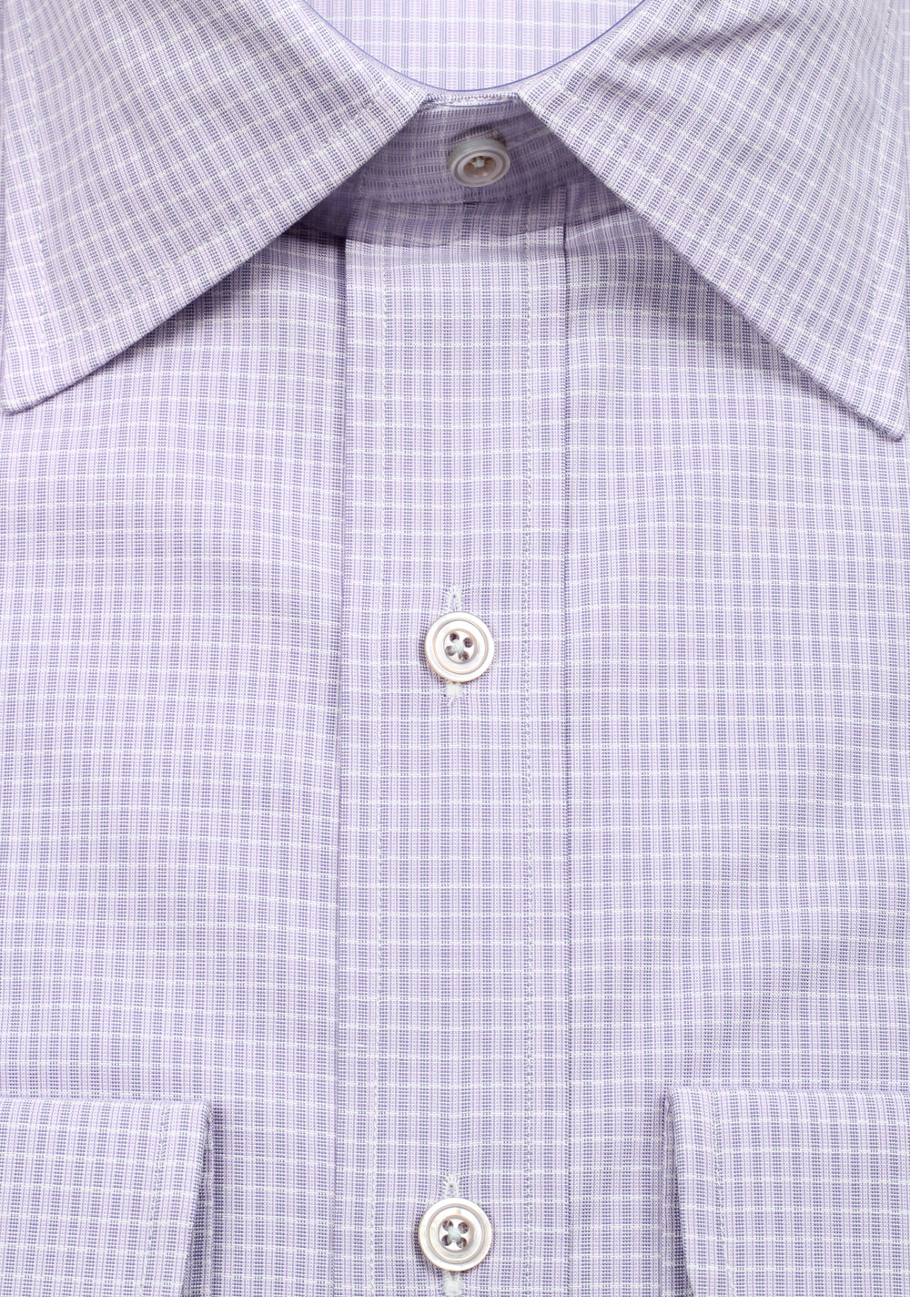 TOM FORD Checked Purple Dress Shirt Size 40 / 15,75 U.S.