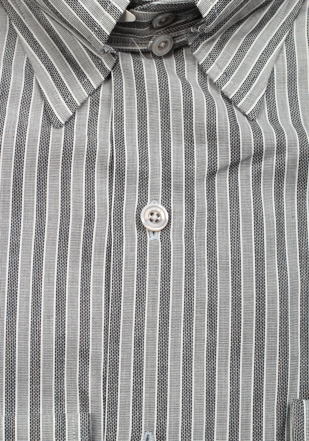 TOM FORD Striped Gray High Collar Dress Shirt Size 40 / 15,75 U.S.