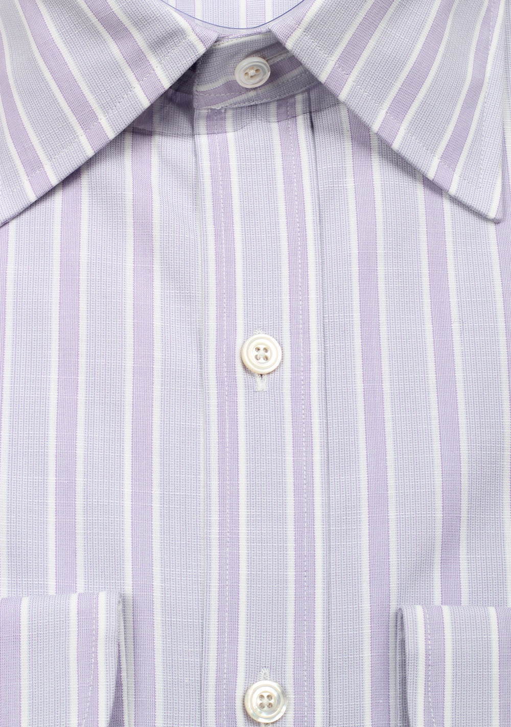 TOM FORD Striped Purple High Collar Dress Shirt Size 40 / 15,75 U.S.