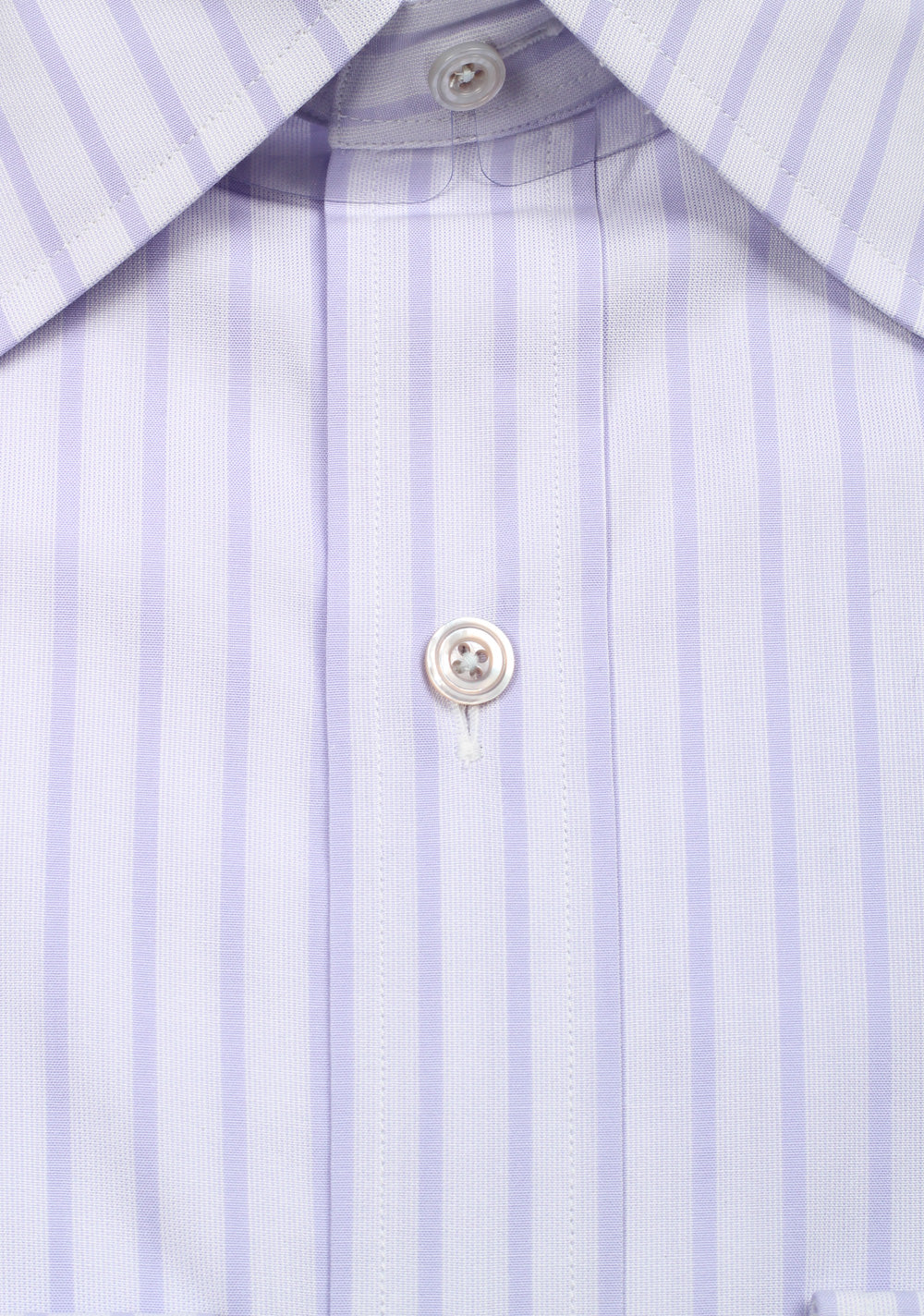 TOM FORD Striped Lilac High Collar Dress Shirt Size 40 / 15,75 U.S.