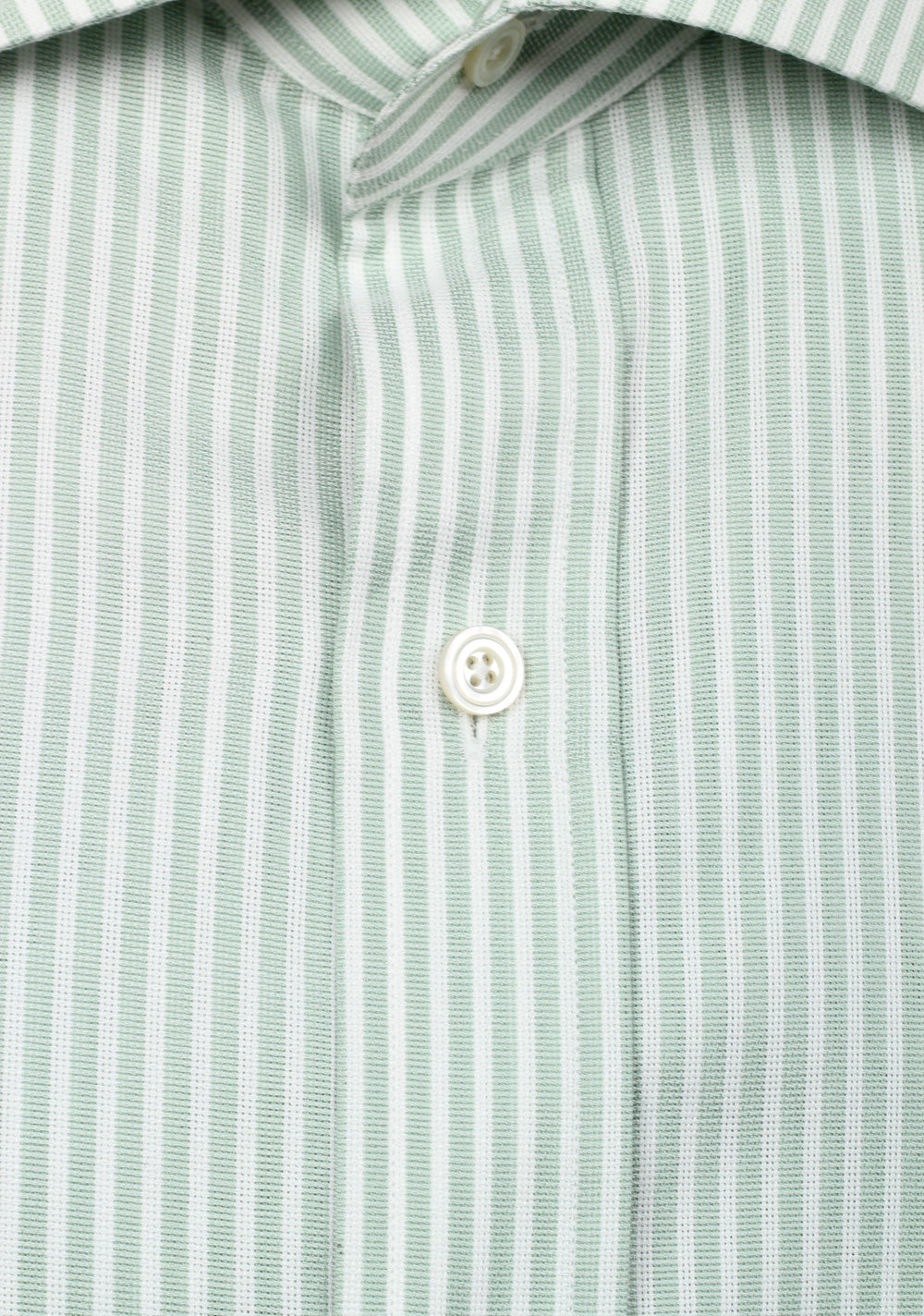 TOM FORD Striped White Green Dress Shirt Size 43 / 17 U.S.
