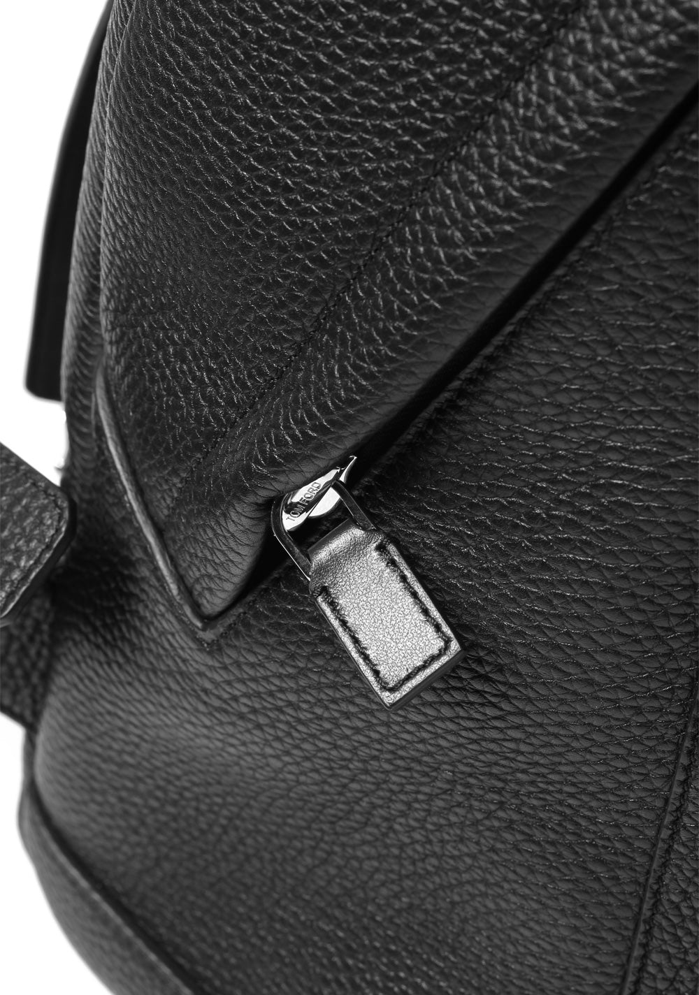 TOM FORD Buckley Black Grained Leather Backpack Bag