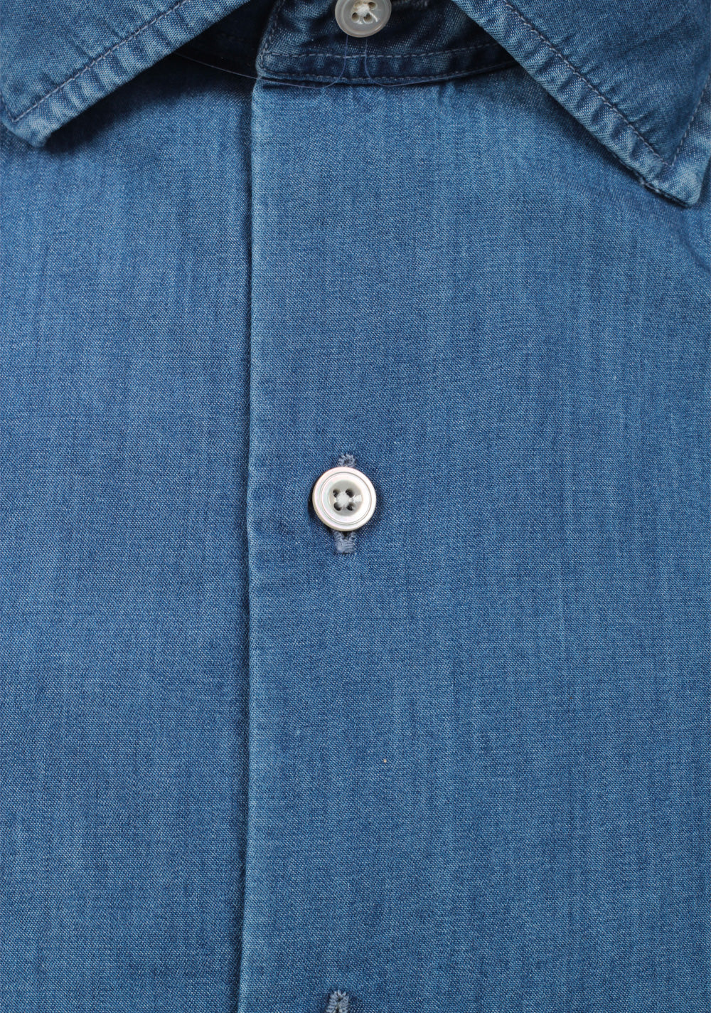 TOM FORD Solid Blue Denim Dress Shirt Size 40 / 15,75 U.S.