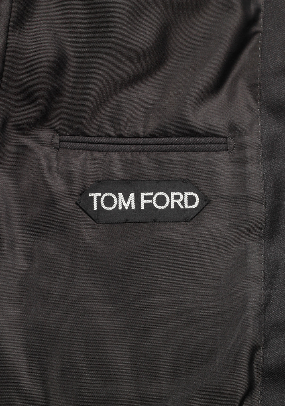 TOM FORD MTO Charcoal Super 110's Sharkskin
