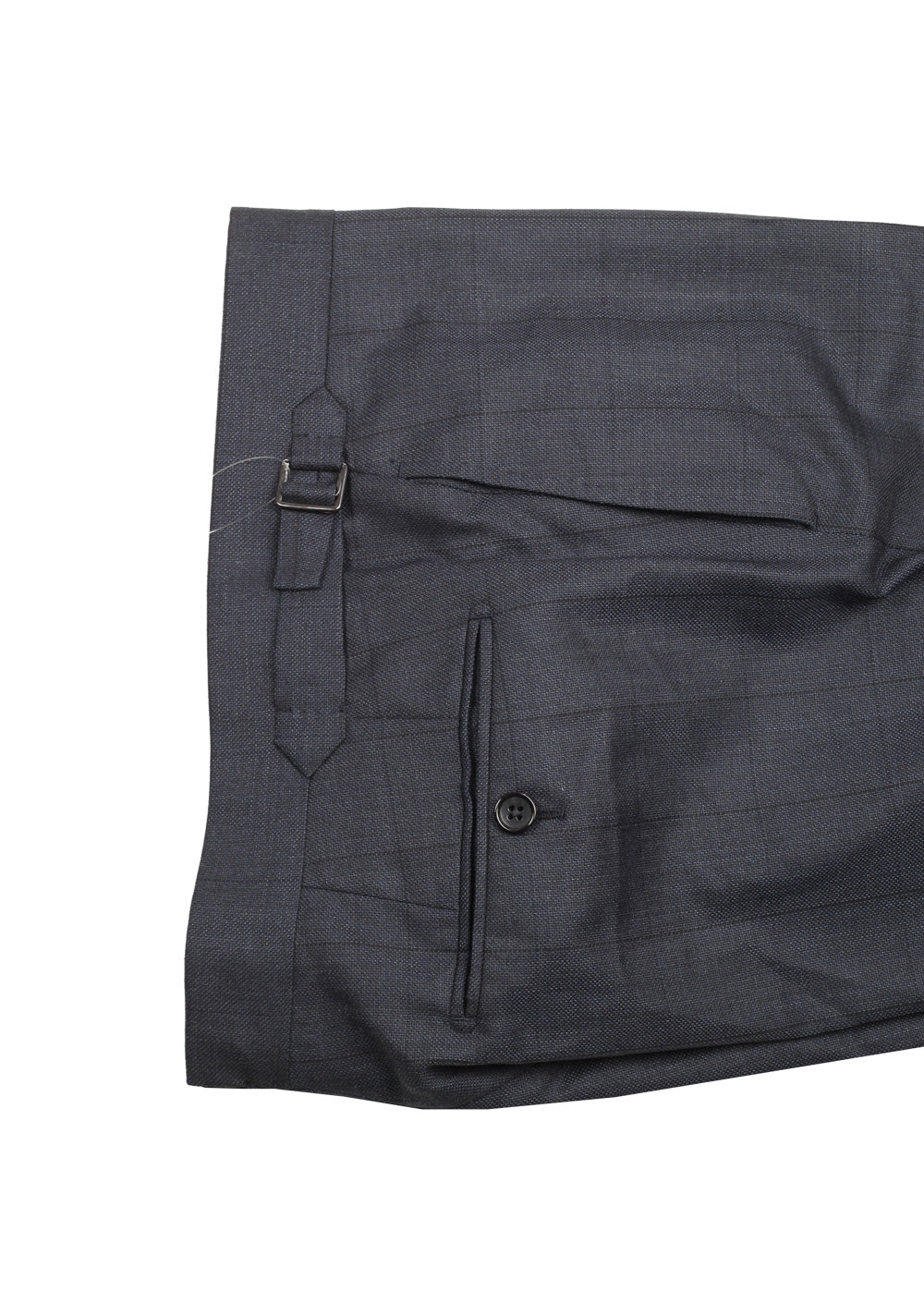 TOM FORD Shelton Checked Blue Suit Size 48 / 38R U.S. In Wool Silk