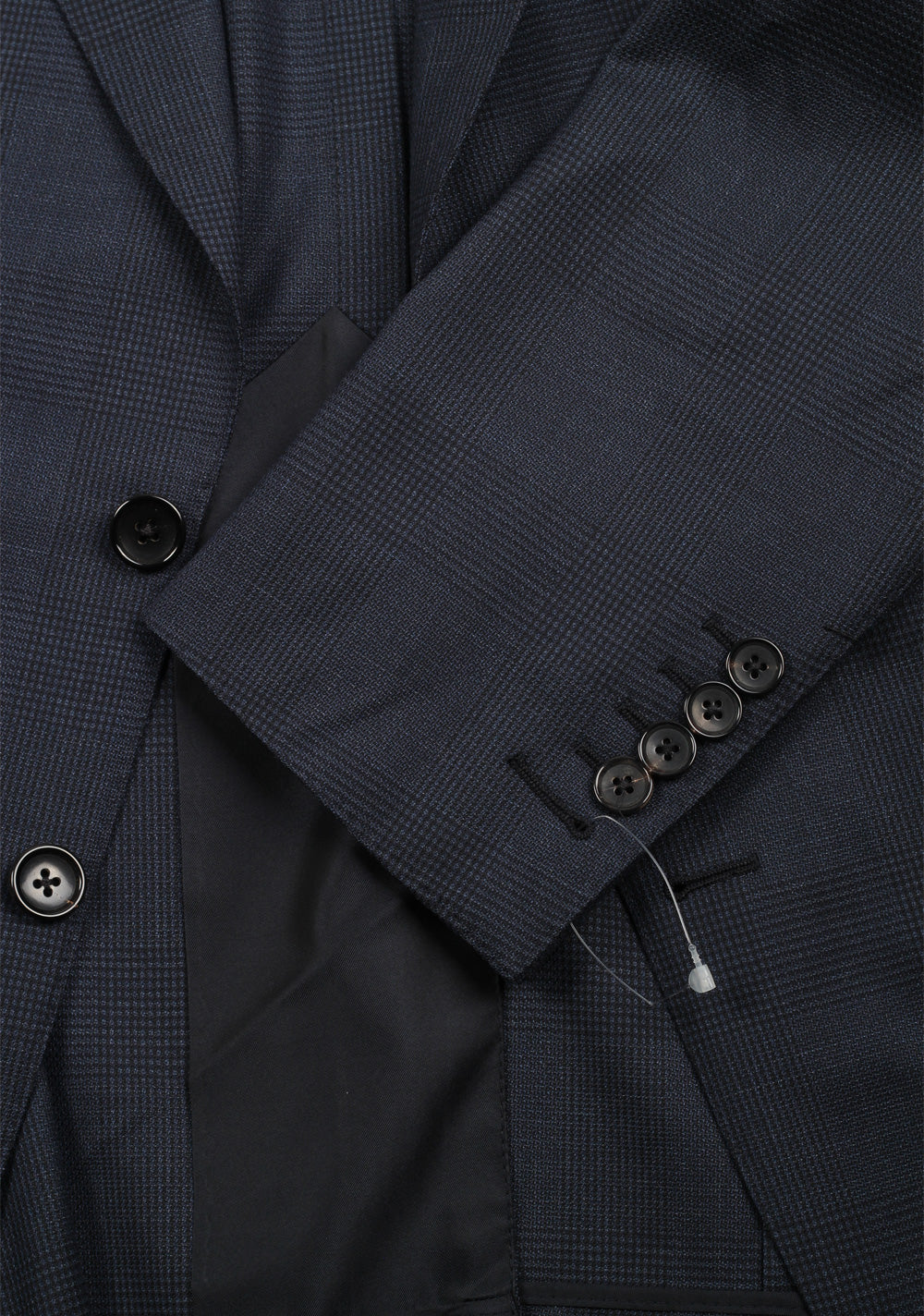 TOM FORD Shelton Checked Blue Suit Size 48 / 38R U.S. In Silk Wool