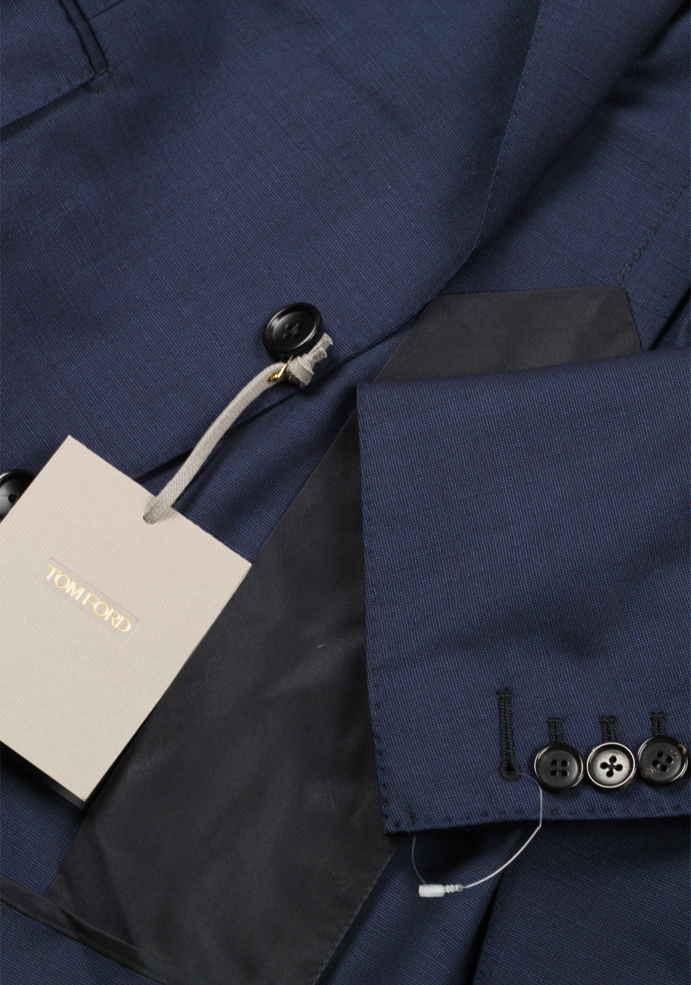TOM FORD Shelton Blue Suit Size 54 / 44R U.S. In Wool