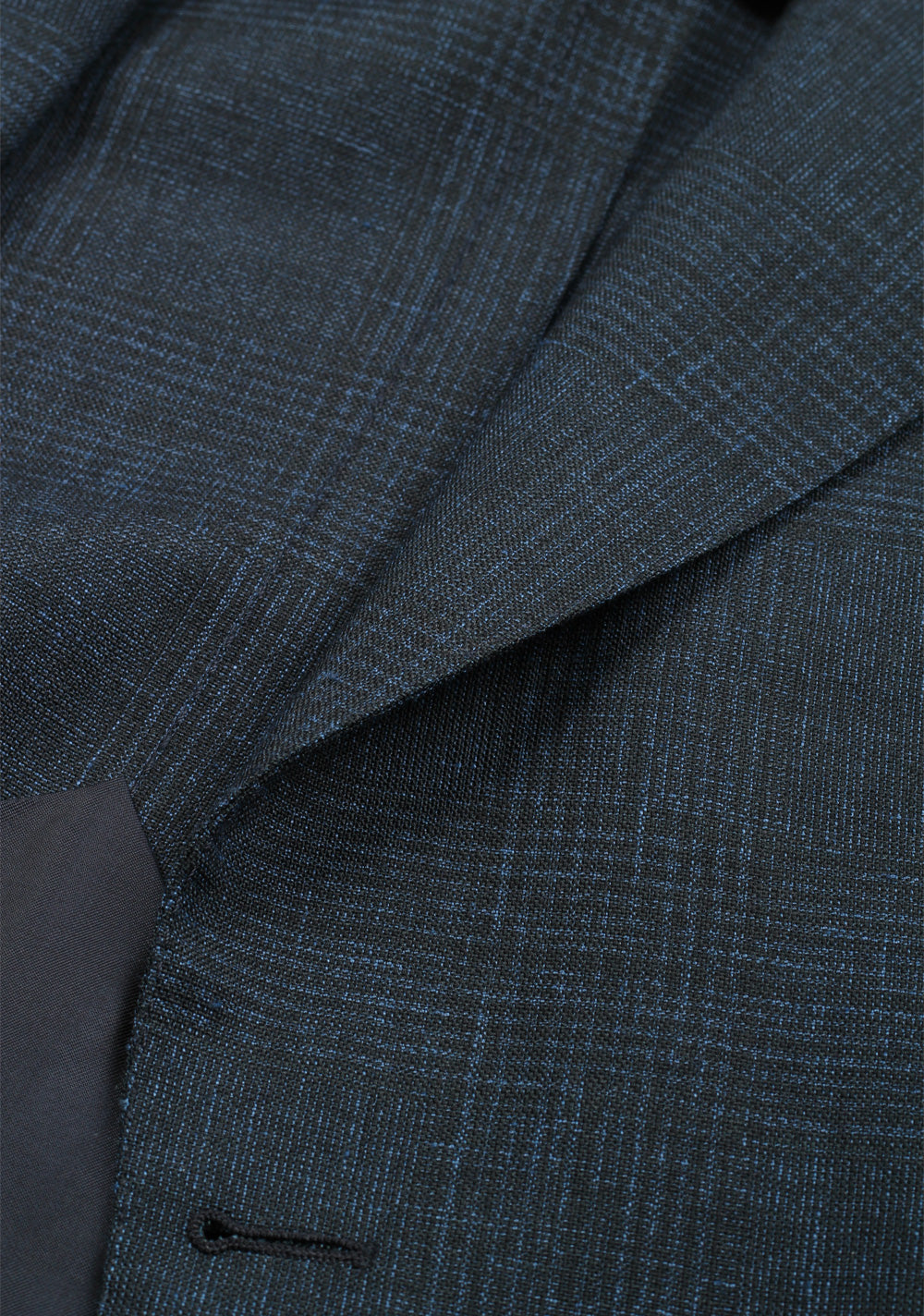TOM FORD Shelton Checked Blue Sport Coat Size 48 / 38R U.S. In Mohair Linen