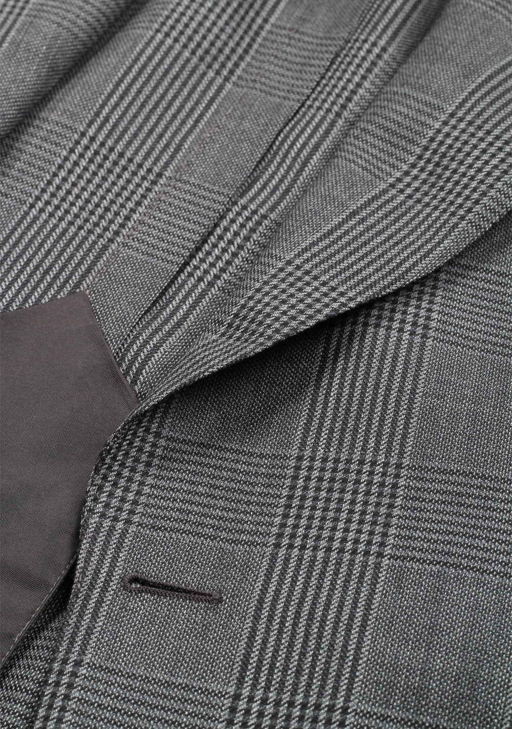 TOM FORD Shelton Checked Gray Sport Coat Size 48 / 38R U.S. In Wool Silk