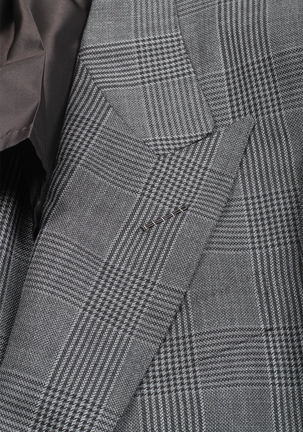 TOM FORD Shelton Checked Gray Sport Coat Size 48 / 38R U.S. In Wool Silk