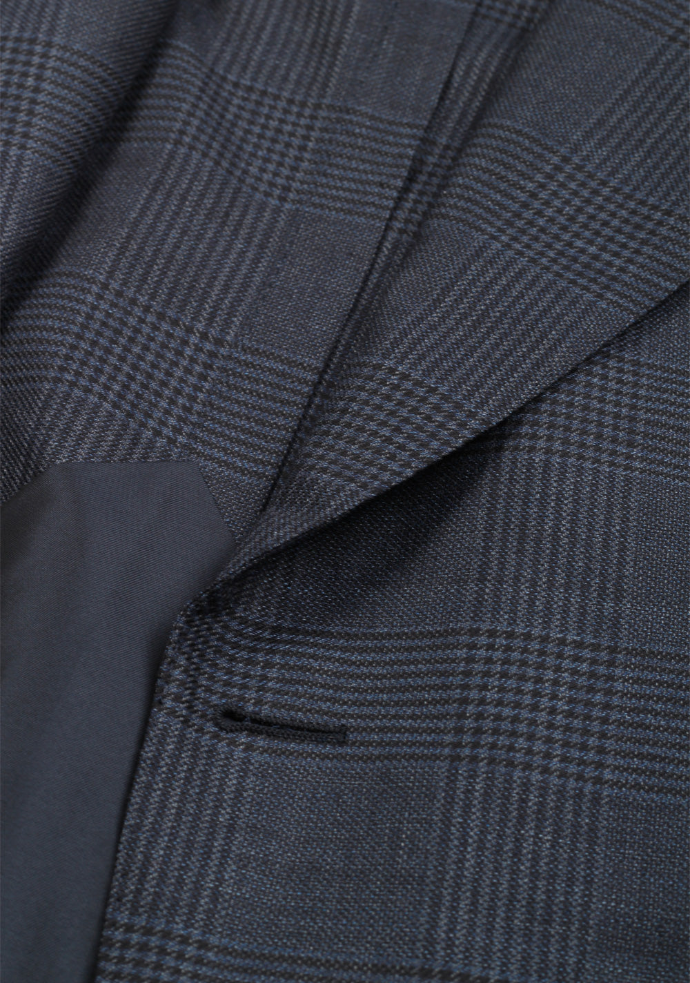 TOM FORD Shelton Checked Blue Sport Coat Size 48 / 38R U.S. In Wool Silk
