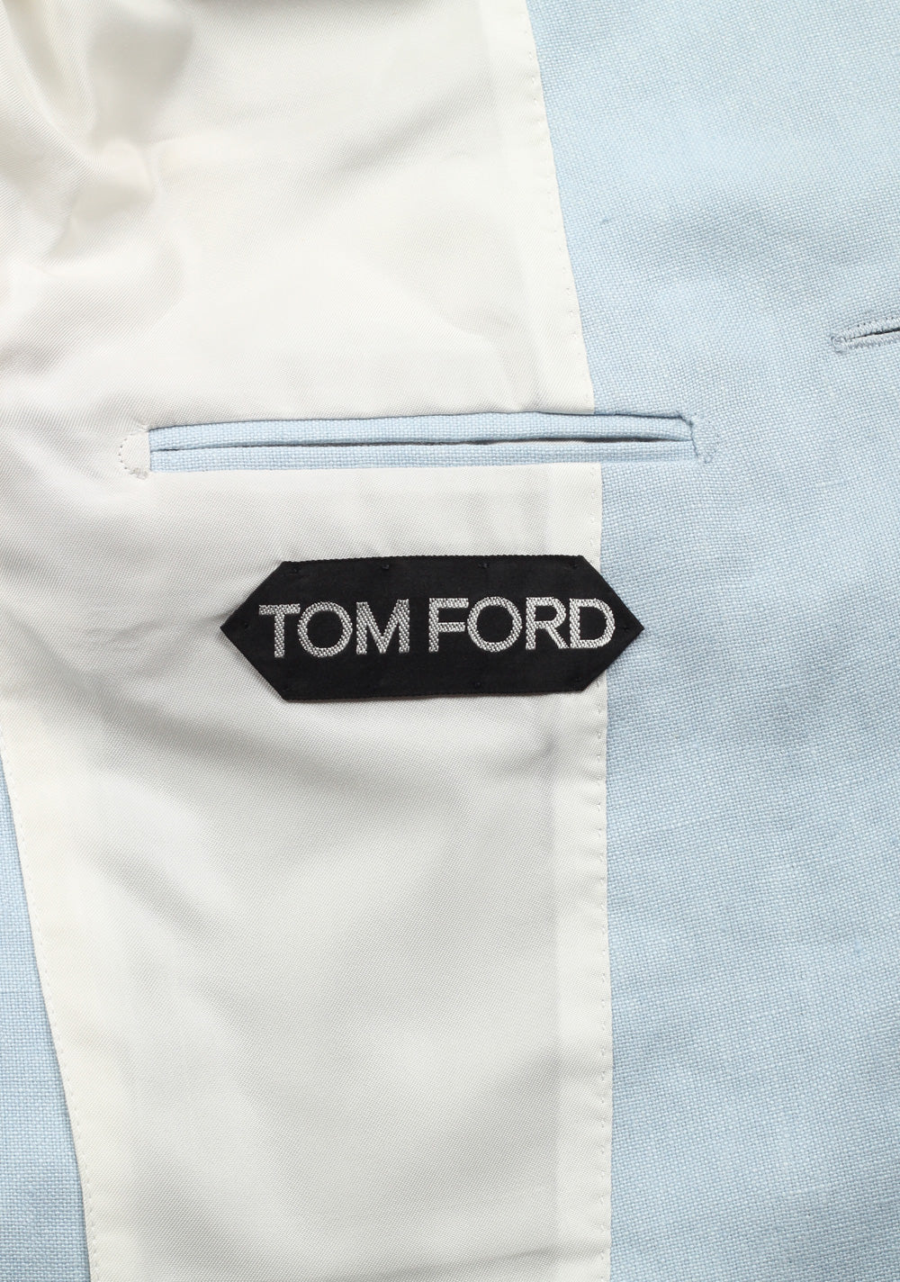 TOM FORD Shelton Blue Sport Coat Size 48 / 38R U.S. In Linen