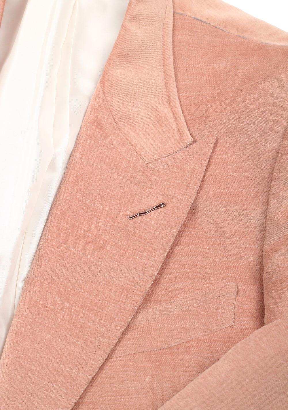 TOM FORD Shelton Velvet Salmon Sport Coat Size 52 / 42R U.S. In Cotton Linen