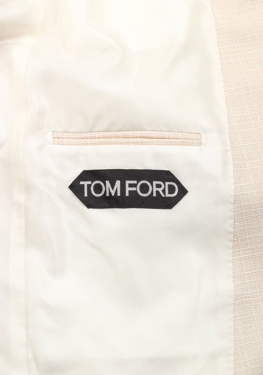TOM FORD Shelton Off White Sport Coat Size 48 / 38R U.S. Wool Linen Mohair