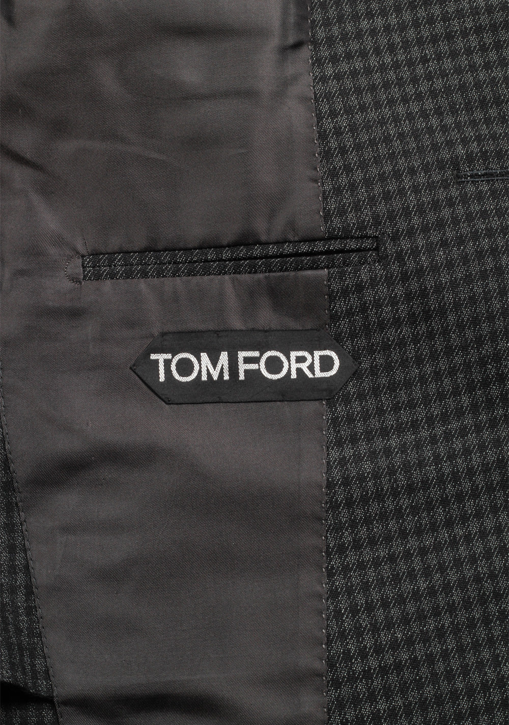 TOM FORD Shelton Checked Gray Suit Size 48 / 38R U.S. In Wool