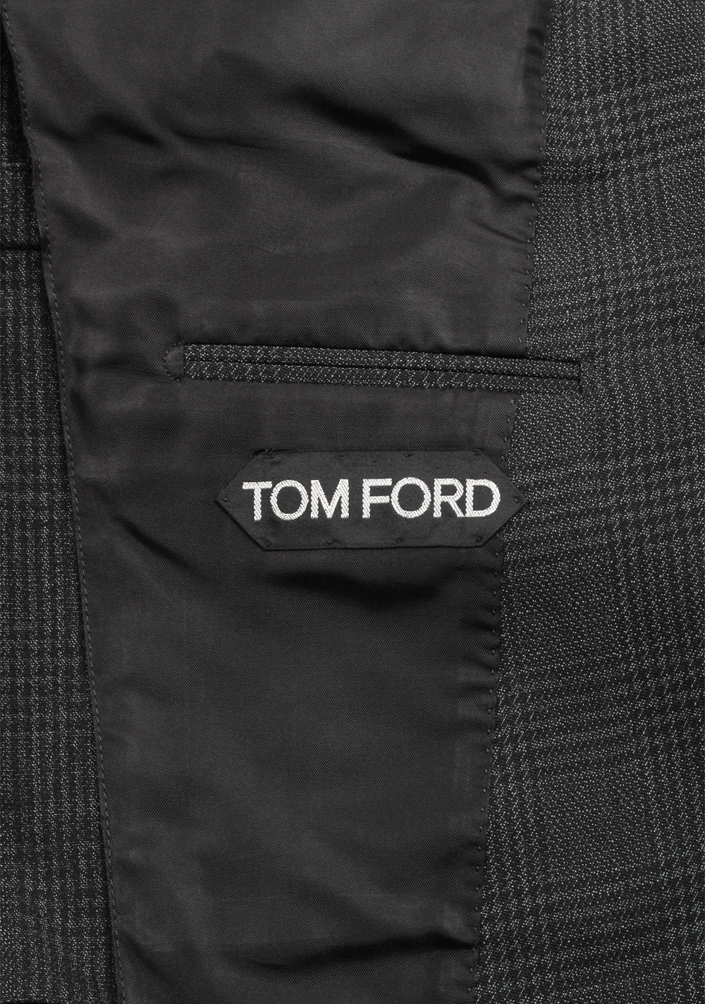 TOM FORD Shelton Checked Gray Suit Size 48 / 38R U.S. In Wool