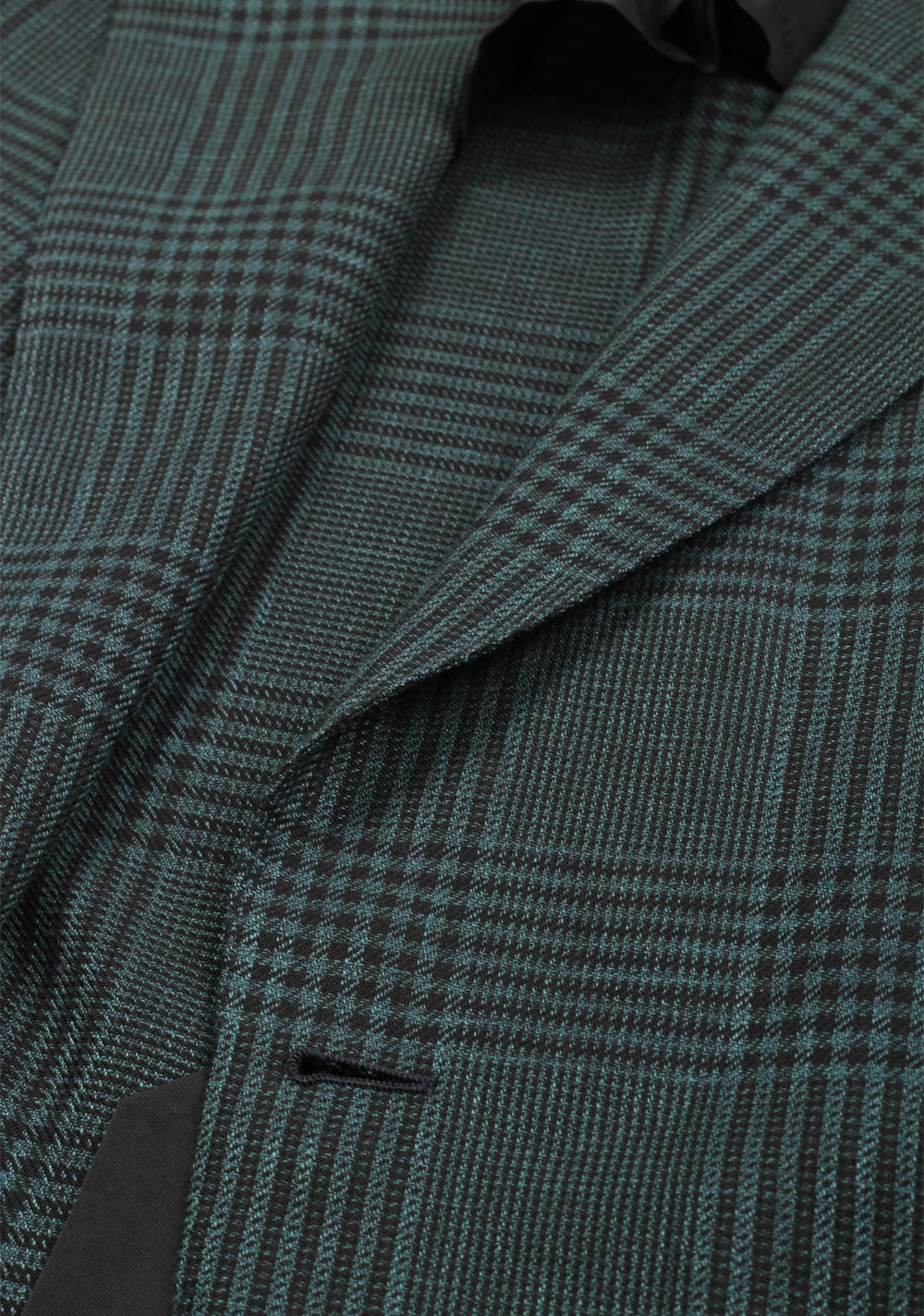 TOM FORD Shelton Checked Green Suit Size 48 / 38R U.S. In Linen Wool Silk