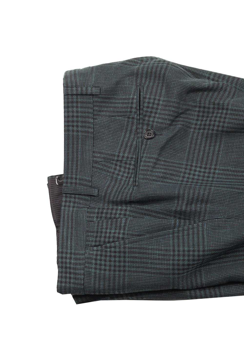 TOM FORD Shelton Checked Green Suit Size 48 / 38R U.S. In Linen Wool Silk