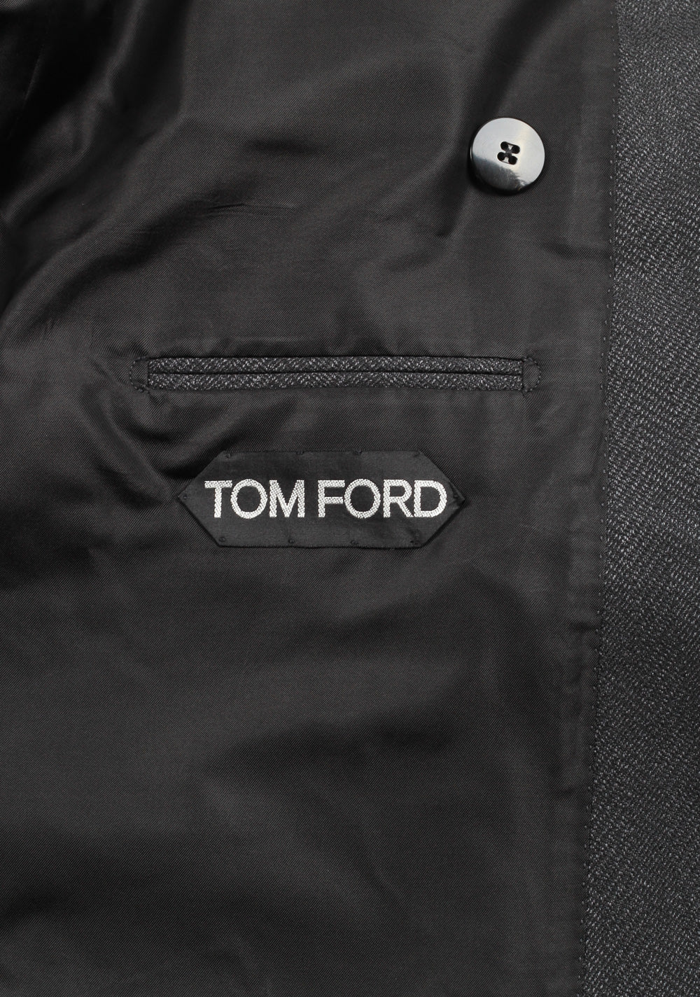 TOM FORD Shelton Gray Double Breasted Suit Size 48 / 38R U.S. In Mohair Wool