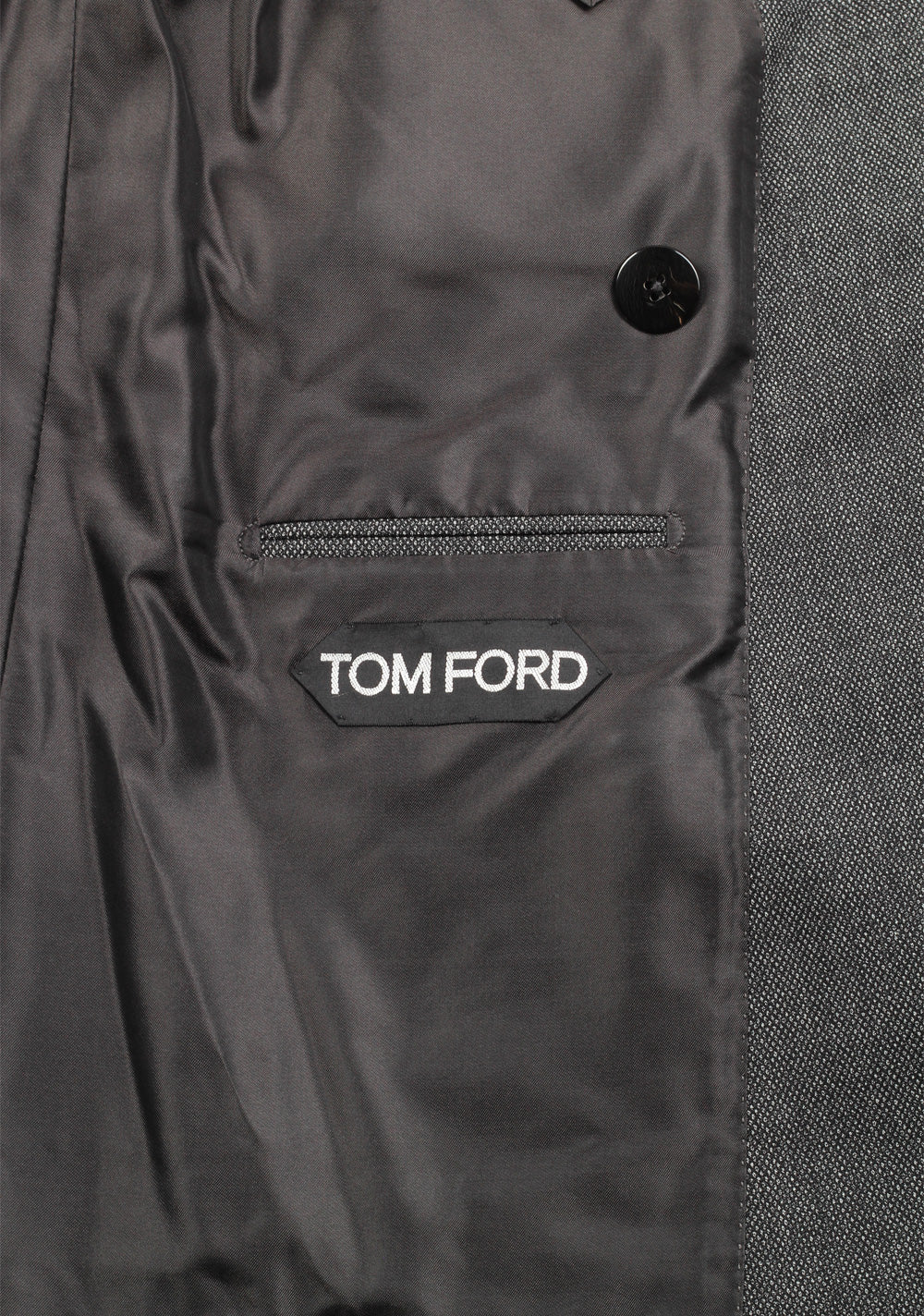 TOM FORD Shelton Gray Double Breasted Suit Size 48 / 38R U.S. In Wool