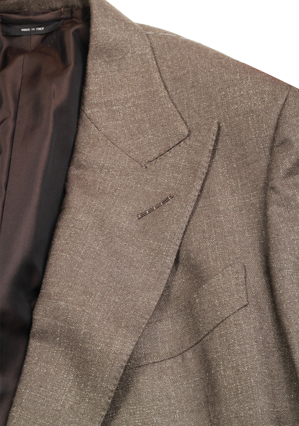 TOM FORD Shelton Brown Double Breasted Suit Size 48 / 38R U.S. In Wool
