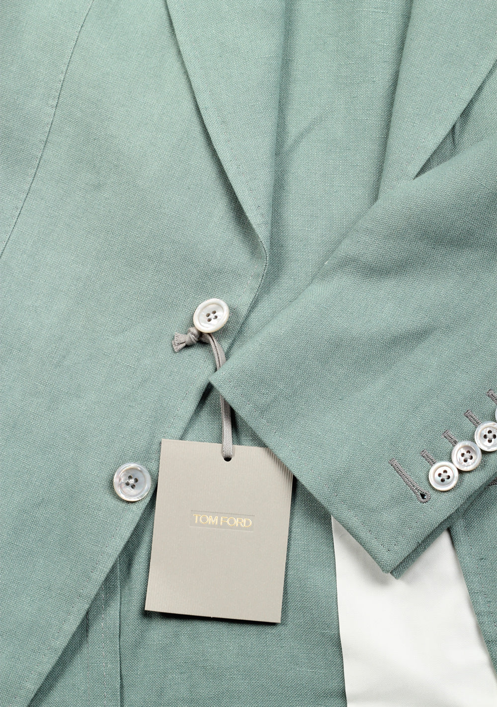 TOM FORD Shelton Mint Suit Size 48 / 38R U.S. In Linen