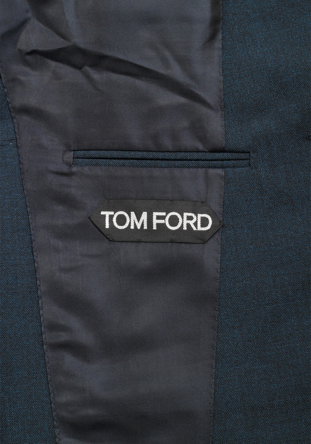 TOM FORD Shelton Blue Suit Size 48 / 38R U.S. In Mohair