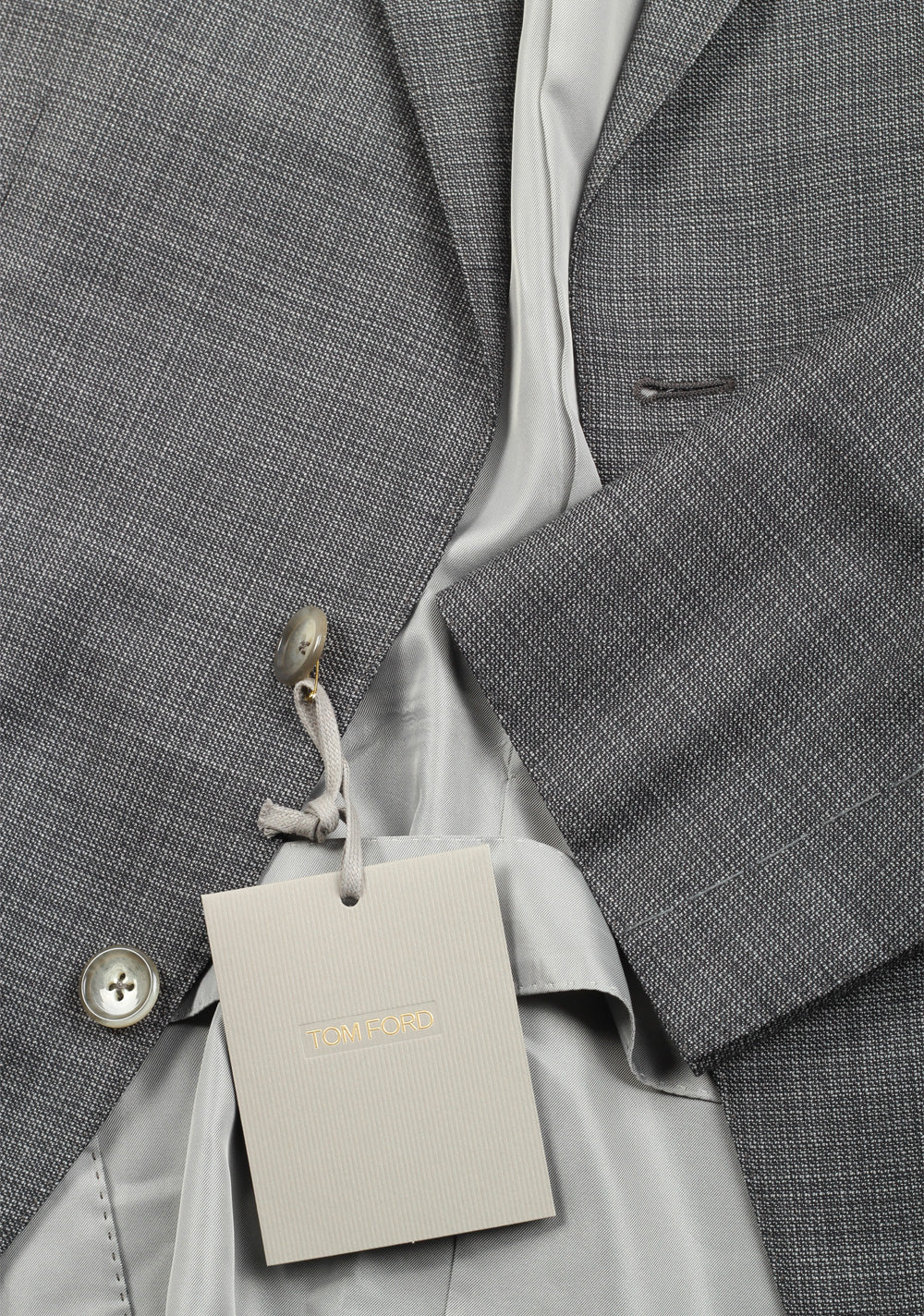 TOM FORD O'Connor Gray Suit Size 48C / 38S U.S. Wool Silk Fit Y