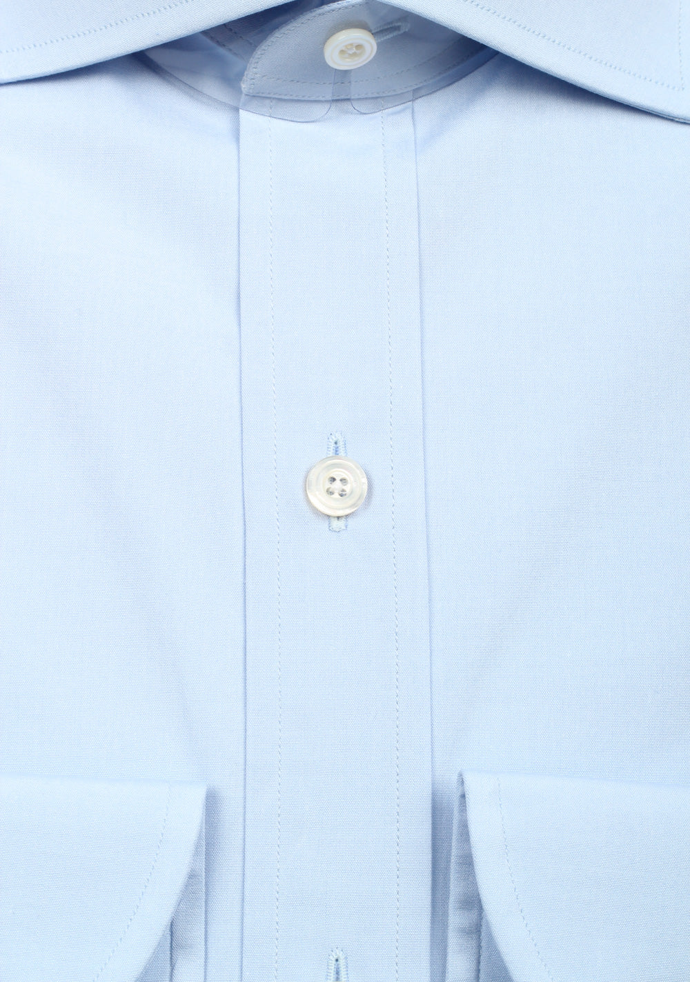 TOM FORD Solid Blue Dress Shirt Size 43 / 17 U.S.