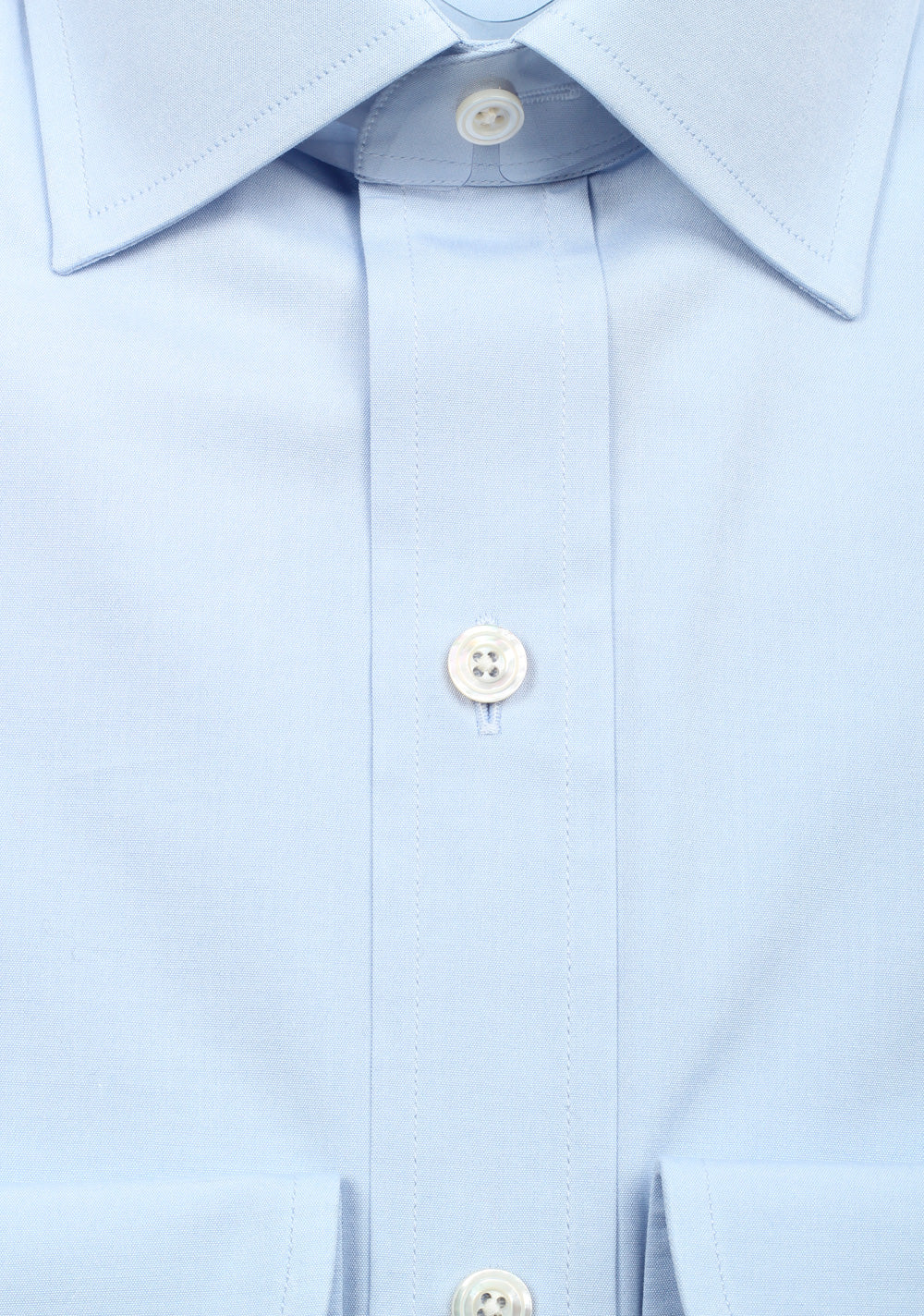 TOM FORD Solid Blue Dress Shirt Size 40 / 15,75 U.S. Slim Fit