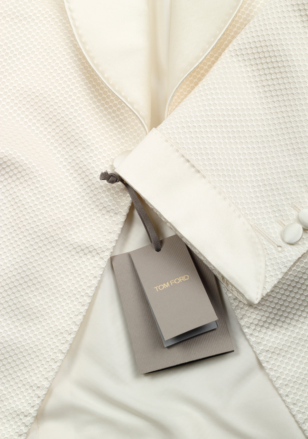 TOM FORD Shelton White Shawl Collar Sport Coat Tuxedo Dinner Jacket Size 48 / 38R U.S.