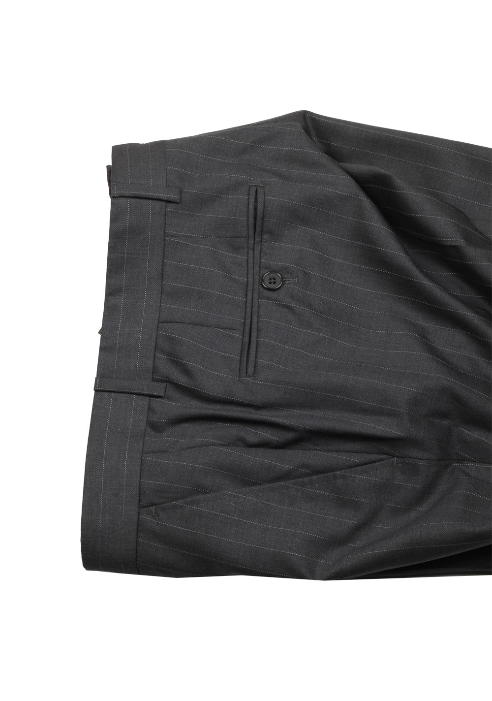 TOM FORD Shelton Striped Gray Suit Size 48 / 38R U.S. In Wool Silk