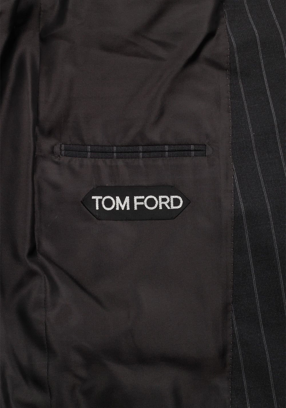 TOM FORD Shelton Striped Gray Suit Size 48 / 38R U.S. In Wool