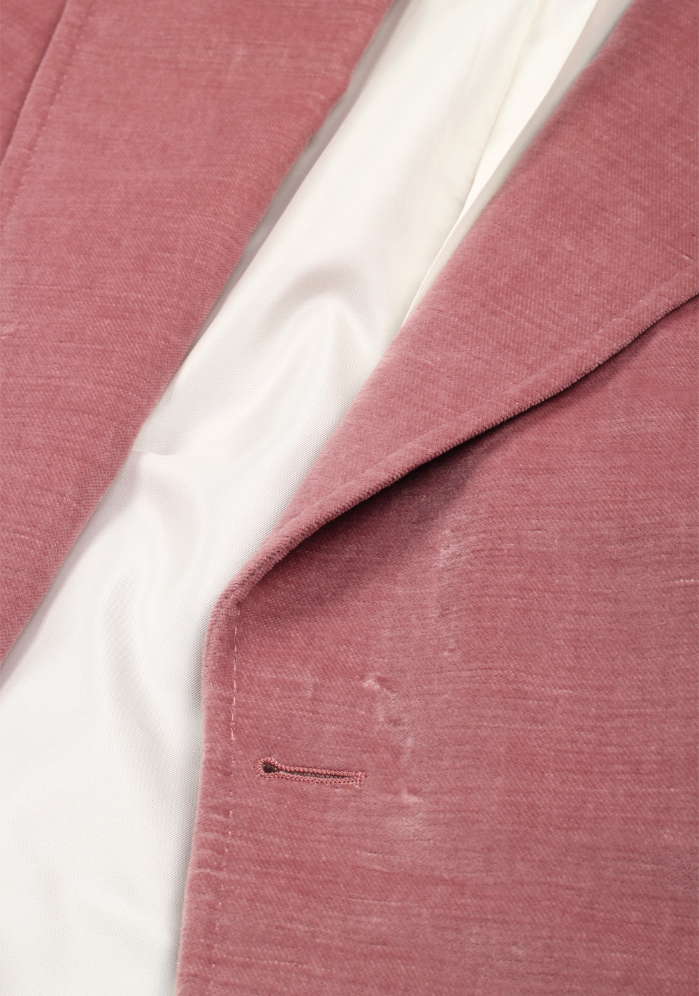 TOM FORD Shelton Pink Velvet Suit Size 48 / 38R U.S. In Cotton Linen