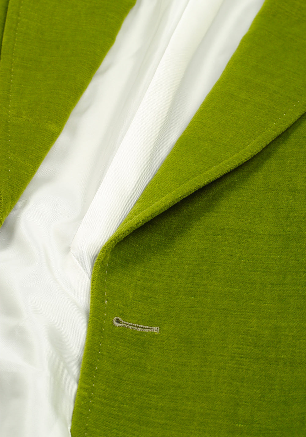 TOM FORD Shelton Green Velvet Suit Size 48 / 38R U.S. In Cotton Linen