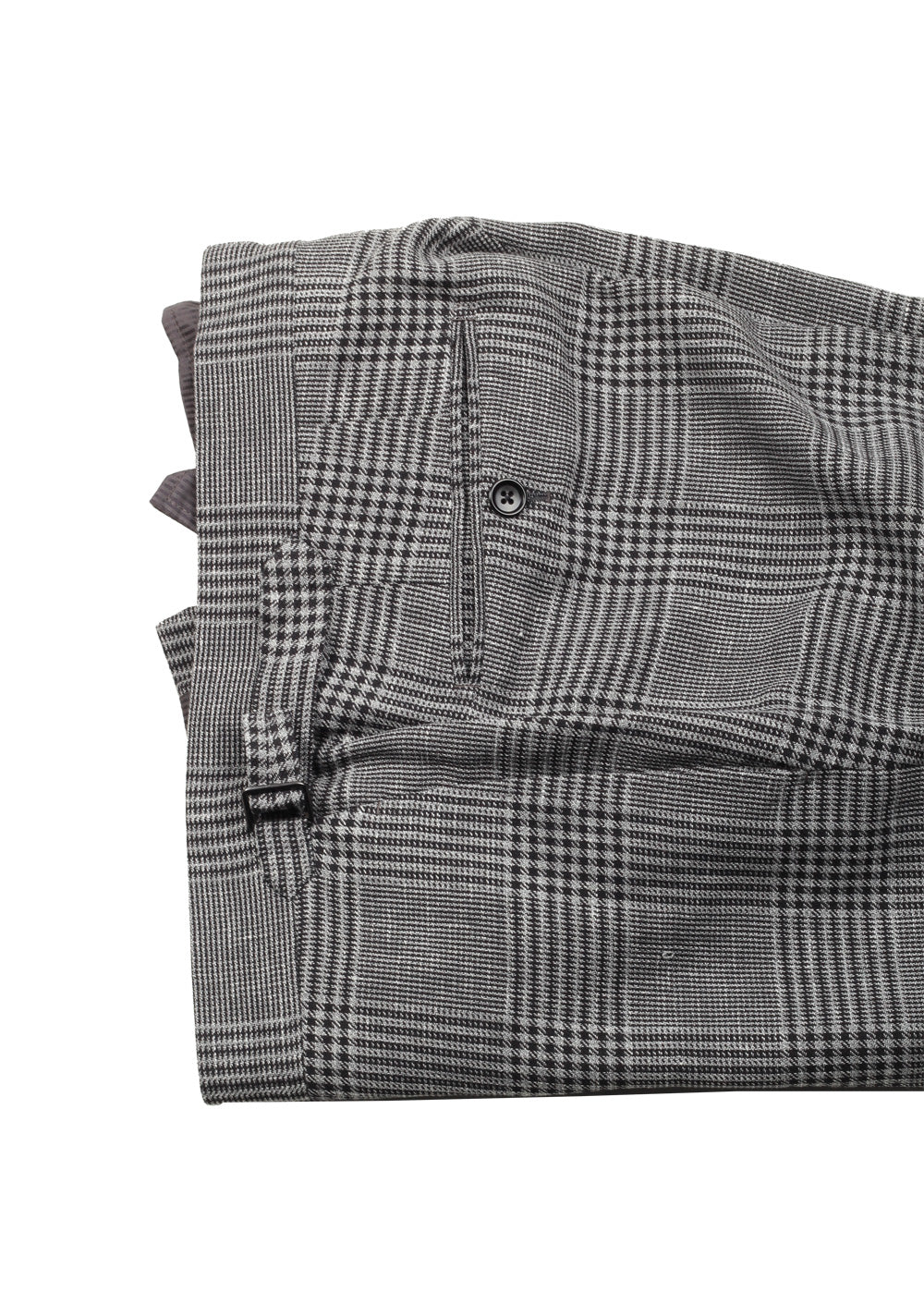 TOM FORD Shelton Checked Gray Suit Size 50 / 40R U.S. In Wool Linen Silk
