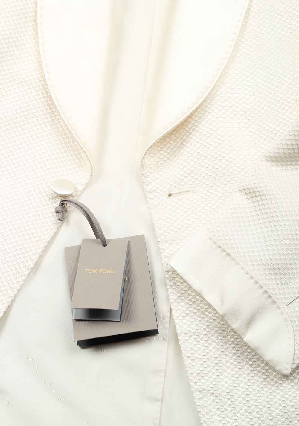 TOM FORD Shelton White Shawl Collar Sport Coat Tuxedo Dinner Jacket Size 56 / 46R U.S.
